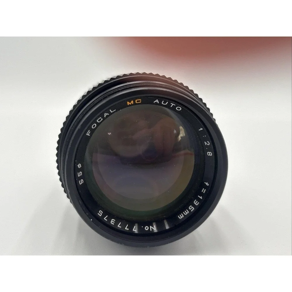 Focal MC 135mm f/2.8‎ Telephoto Lens Pentax K Mount Japan Clean Glass w/ Hood